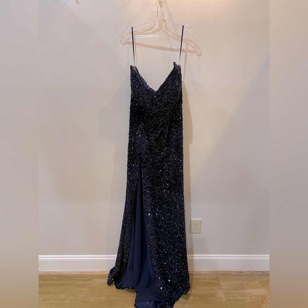 Midnight Blue Sequin Gown